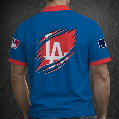 [FLASH SALE] NEW CUSTOMIZED MLB02 LAD LOS ANGELES DODGERS POLO SHIRT