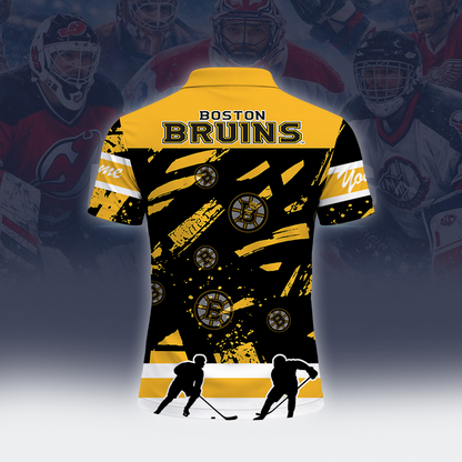[SUPER SALE] NEW CUSTOMIZED NHL02 BTB BOSTON BRUINS POLO SHIRT