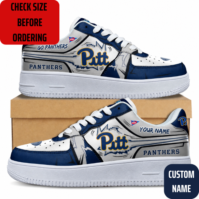 VIRAL EDITION - NEW CUSTOMIZED NCAA FBS02 PIP PITTSBURGH PANTHERS AF1 SHOES