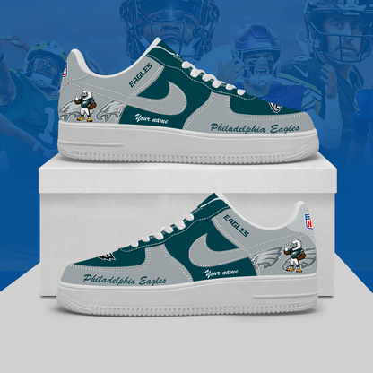 [SPECIAL OFFER] NEW CUSTOMIZED NFL02 PPE PHILADELPHIA EAGLES AF1 SHOES