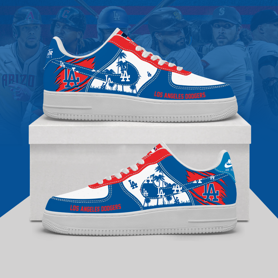 [FLASH SALE] NEW CUSTOMIZED MLB02 LAD LOS ANGELES DODGERS AF1 SHOES