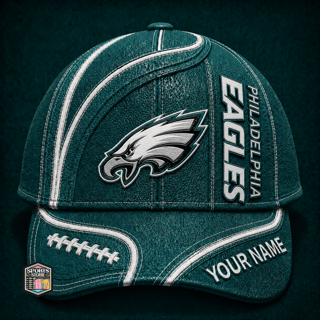 ELITE EDITION - NEW CUSTOMIZED NFL02 PPE PHILADELPHIA EAGLES CLASSIC CAP