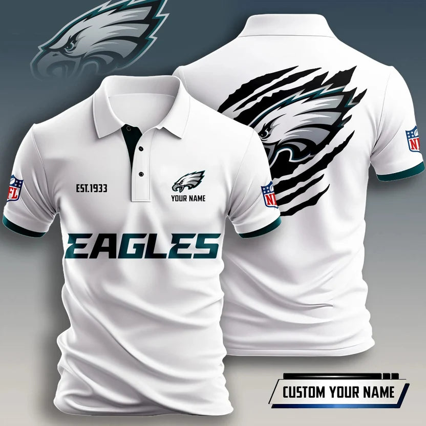 SPECIAL EDITION - NEW CUSTOMIZED NFL02 PPE PHILADELPHIA EAGLES T-SHIRT, POLO SHIRT, ZIP POLO SHIRT, HOODIE, ZIP HOODIE & SWEATSHIRT