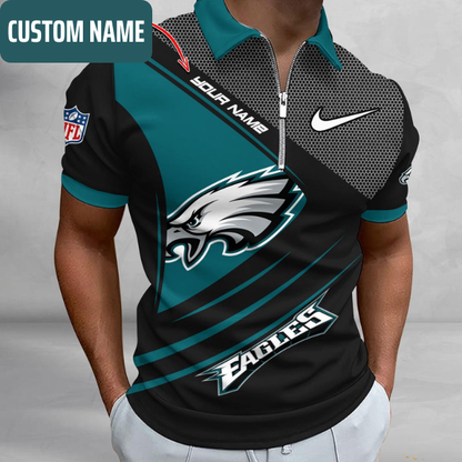 VIRAL EDITION - NEW CUSTOMIZED NFL02 PPE PHILADELPHIA EAGLES POLO SHIRT, ZIP POLO SHIRT & T-SHIRTS