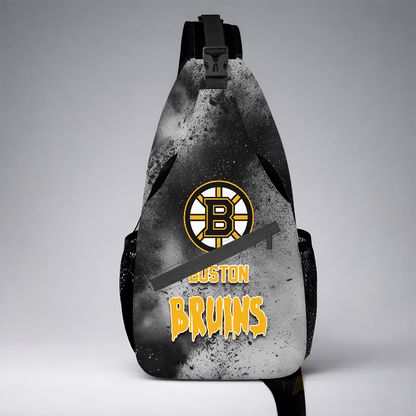 [SUPER SALE] NEW CUSTOMIZED NHL02 BTB BOSTON BRUINS SLING BAG