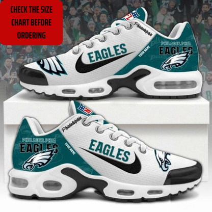 ELITE EDITION - NEW CUSTOMIZED NFL02 PPE PHILADELPHIA EAGLES AIR MAX PLUS SNEAKERS