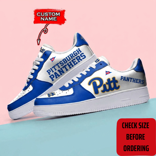 ELITE EDITION - NEW CUSTOMIZED NCAA FBS02 PIP PITTSBURGH PANTHERS AF1 SHOES