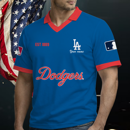 [FLASH SALE] NEW CUSTOMIZED MLB02 LAD LOS ANGELES DODGERS POLO SHIRT