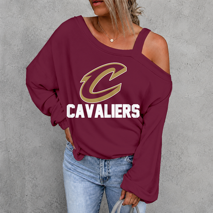 [HOT DEAL] NEW CUSTOMIZED NBA02 CCA CLEVELAND CAVALIERS DROP SHOULDER SWEATSHIRT
