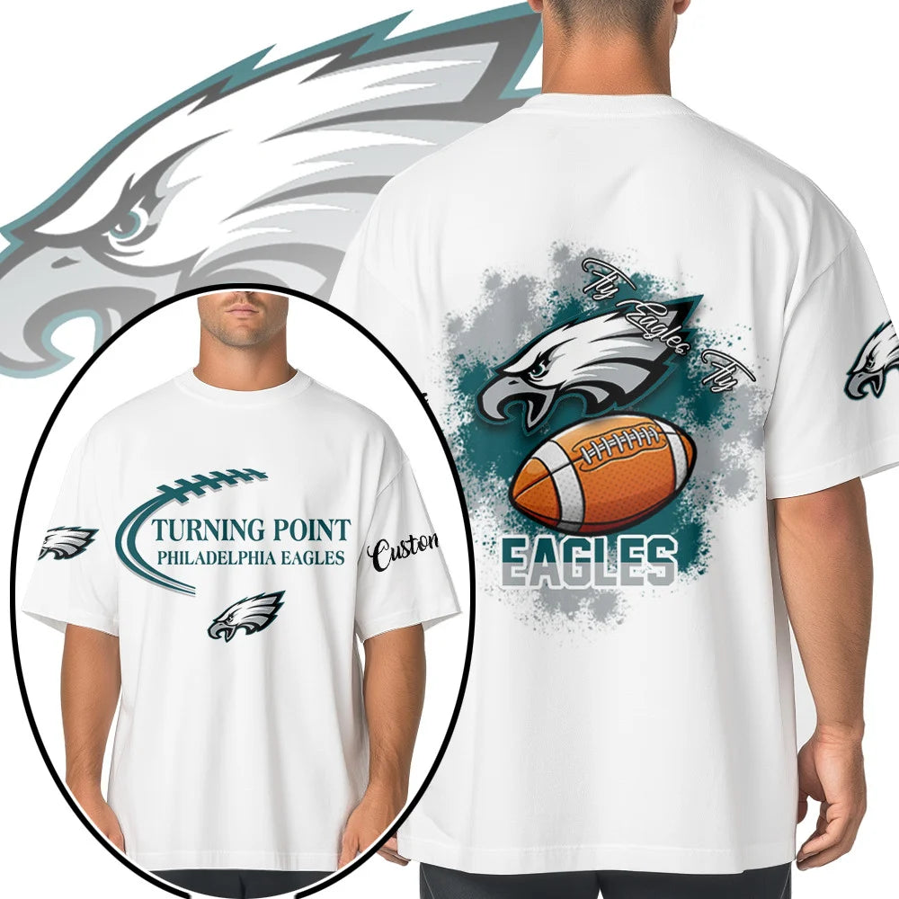 VIRAL EDITION - NEW CUSTOMIZED NFL02 PPE PHILADELPHIA EAGLES POLO SHIRT, ZIP POLO SHIRT & T-SHIRTS