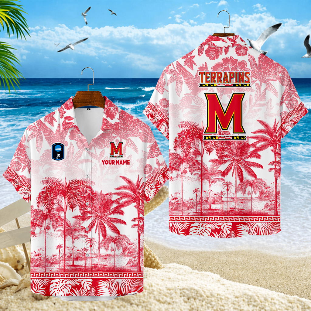 LIMITED EDITION - NEW CUSTOMIZED CFH02 MLT MARYLAND TERRAPINS UNISEX HAWAIIAN SHIRT