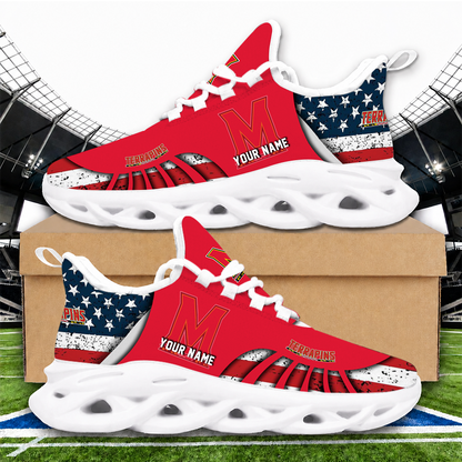 [FAN FAVORITE] NEW CUSTOMIZED NCAA CFH02 MLT MARYLAND TERRAPINS UNISEX CLUNKY SNEAKERS