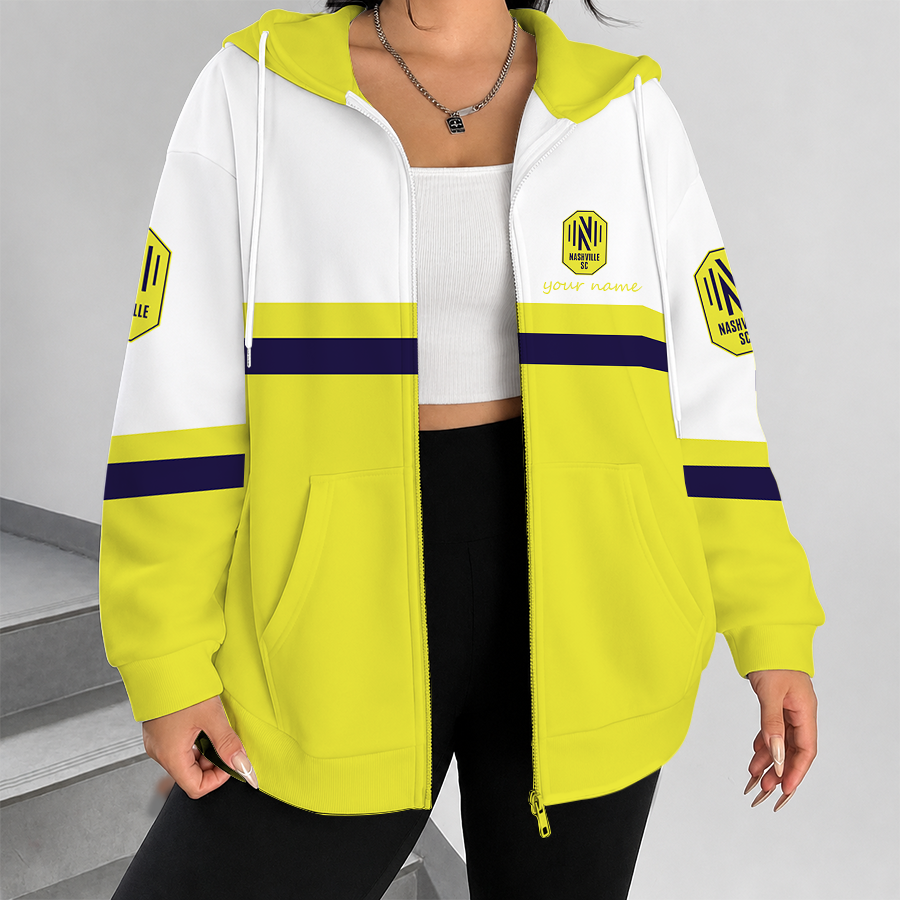 [FAN EXCLUSIVE] NEW CUSTOMIZED MLS02 NSC NASHVILLE SC ZIP HOODIE