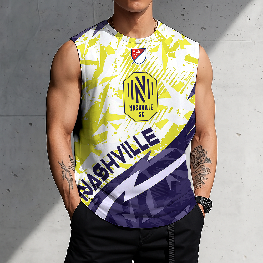 POPULAR NOW - NEW CUSTOMIZED MLS02 NSC NASHVILLE SC TANK TOP & GYM SHIRT