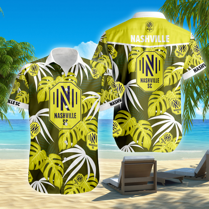 ENDING TODAY - NEW CUSTOMIZED MLS02 NSC NASHVILLE SC UNISEX HAWAIIAN SHIRT