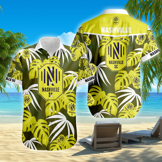 ENDING TODAY - NEW CUSTOMIZED MLS02 NSC NASHVILLE SC UNISEX HAWAIIAN SHIRT