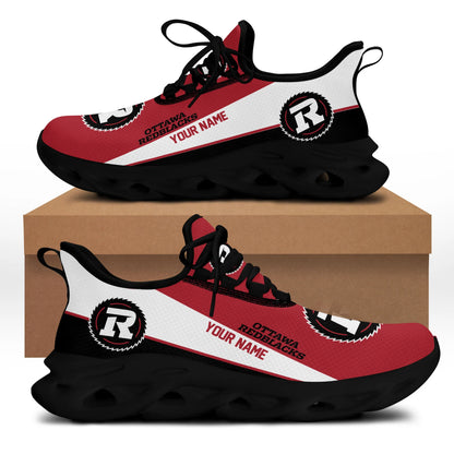[FAN EXCLUSIVE] NEW CUSTOMIZED CFL02 OTT OTTAWA REDBLACKS MAX SOUL SHOES