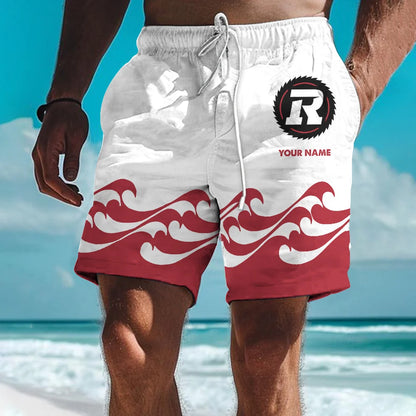 [FAN EXCLUSIVE] NEW CUSTOMIZED CFL02 OTT OTTAWA REDBLACKS SHORT PANTS