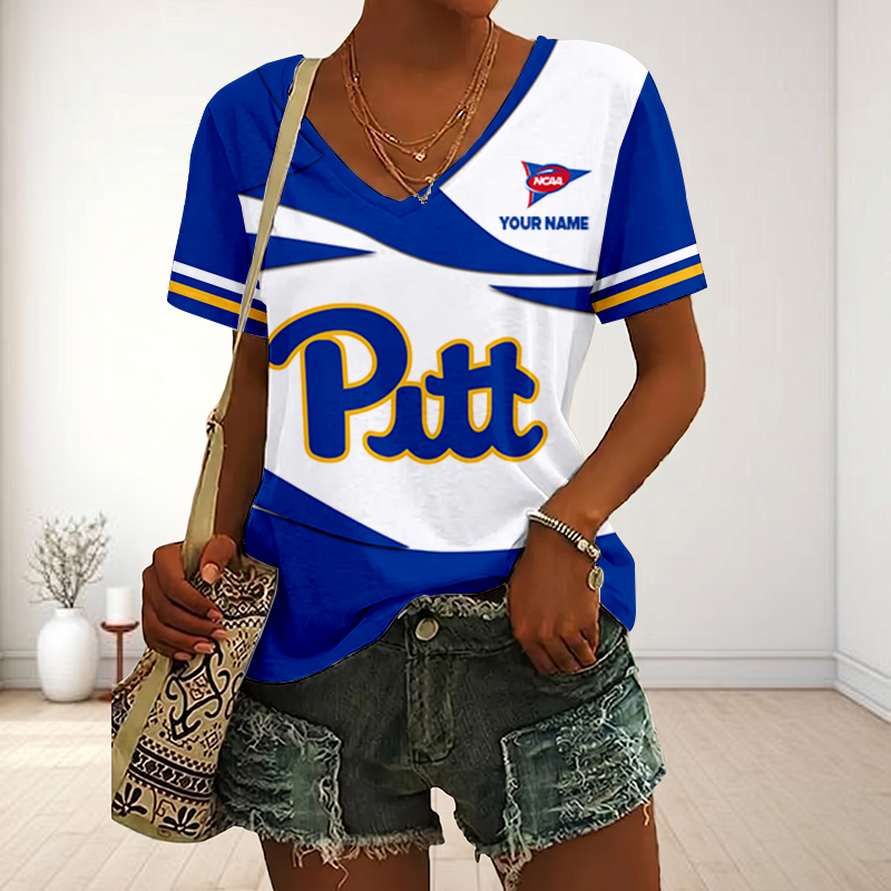 LIMITED DROP - NEW CUSTOMIZED | NCAA FBS02 PIP PI PANTHERS V-NECK FEMALE SHIRT