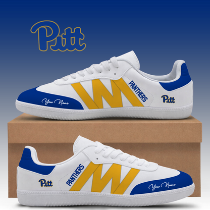 [FAN FAVORITE] NEW CUSTOMIZED NCAA FBS02 PIP PITTSBURGH PANTHERS CLASSIC SNEAKERS