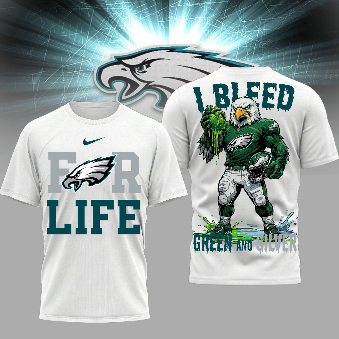 LIMITED EDITION - NEW CUSTOMIZED NFL02 PPE PP EAGLES UNISEX T-SHIRT, POLO & HOODIE