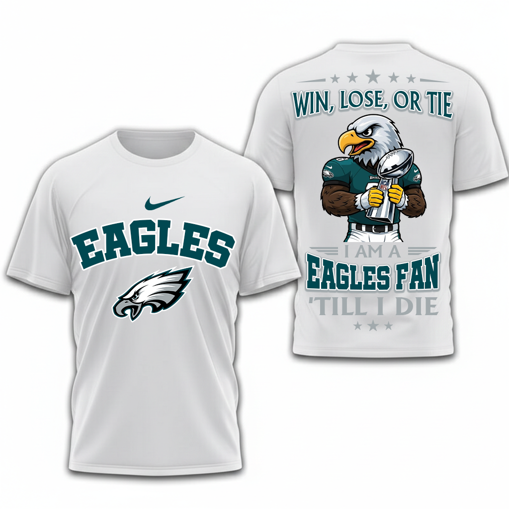 LIMITED EDITION - NEW CUSTOMIZED NFL02 PPE PHILADELPHIA EAGLES UNISEX T-SHIRT, POLO, HOODIE & JACKETS