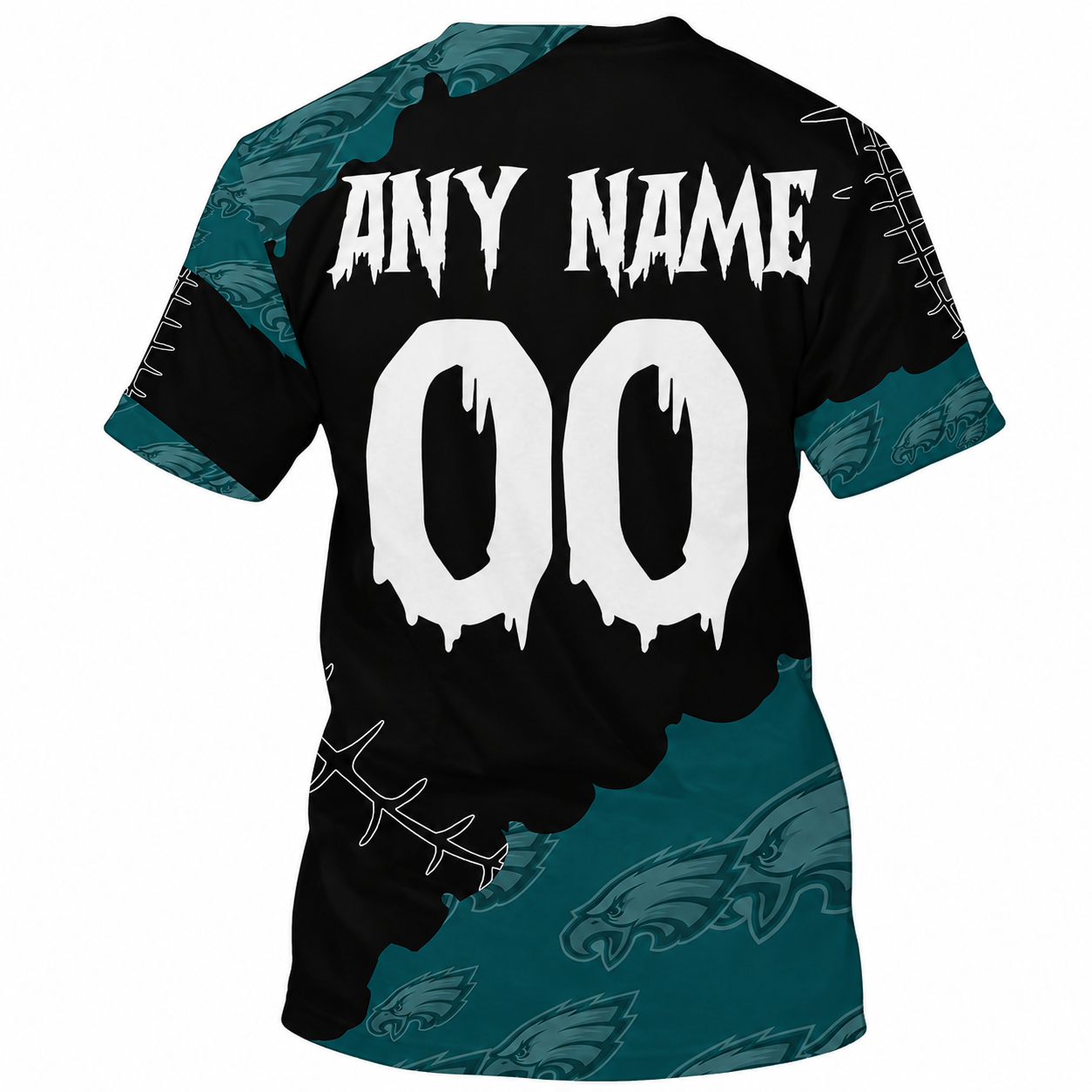 LIMITED EDITION - NEW CUSTOMIZED NFL02 PPE PHILADELPHIA EAGLES HALLOWEEN SKULL APPAREL FOR FANS