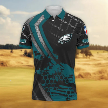 LIMITED EDITION - NEW CUSTOMIZED NFL02 PPE PHILADELPHIA EAGLES POLO SHIRT