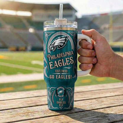 LIMITED EDITION - NEW CUSTOMIZED NFL02 PPE PHILADELPHIA EAGLES 40OZ TUMBLER