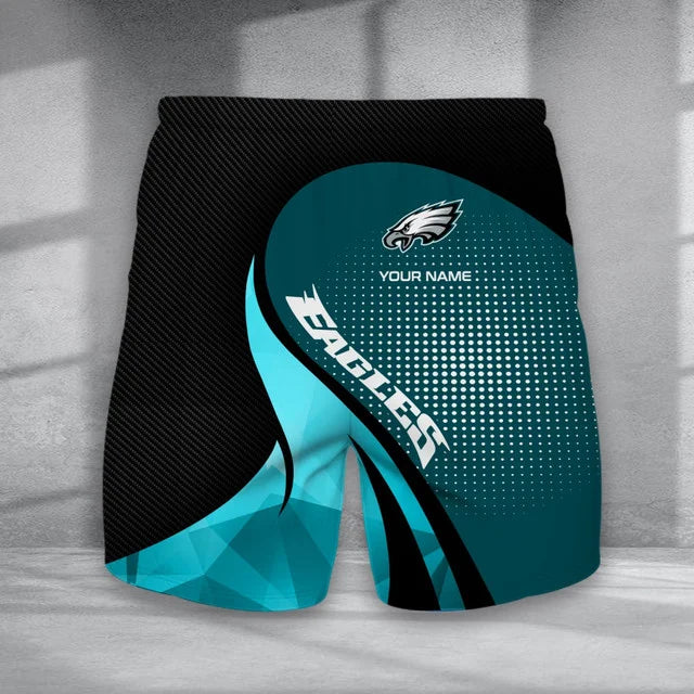 LIMITED EDITION - NEW CUSTOMIZED NFL02 PPE PHILADELPHIA EAGLES POLO, T-SHIRT & SHORT PANTS SET