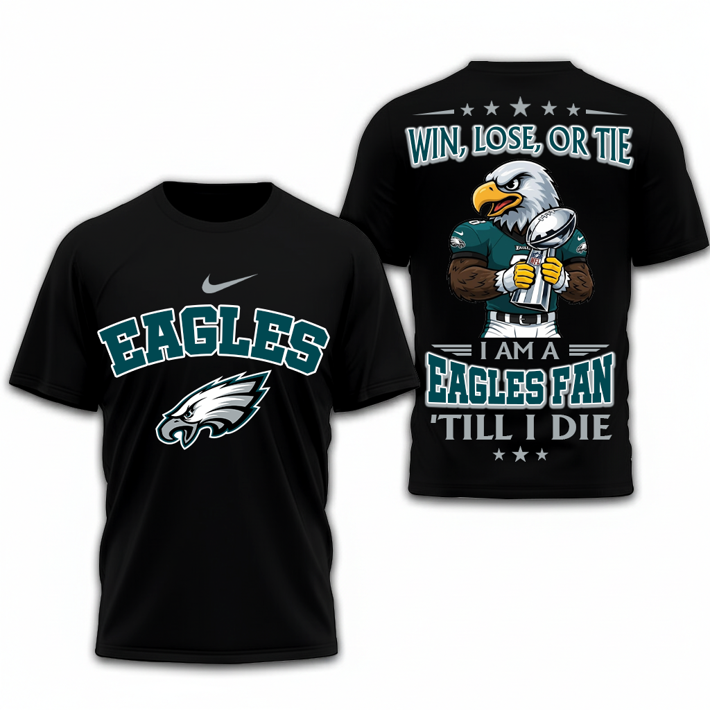 LIMITED EDITION - NEW CUSTOMIZED NFL02 PPE PHILADELPHIA EAGLES UNISEX T-SHIRT, POLO, HOODIE & JACKETS