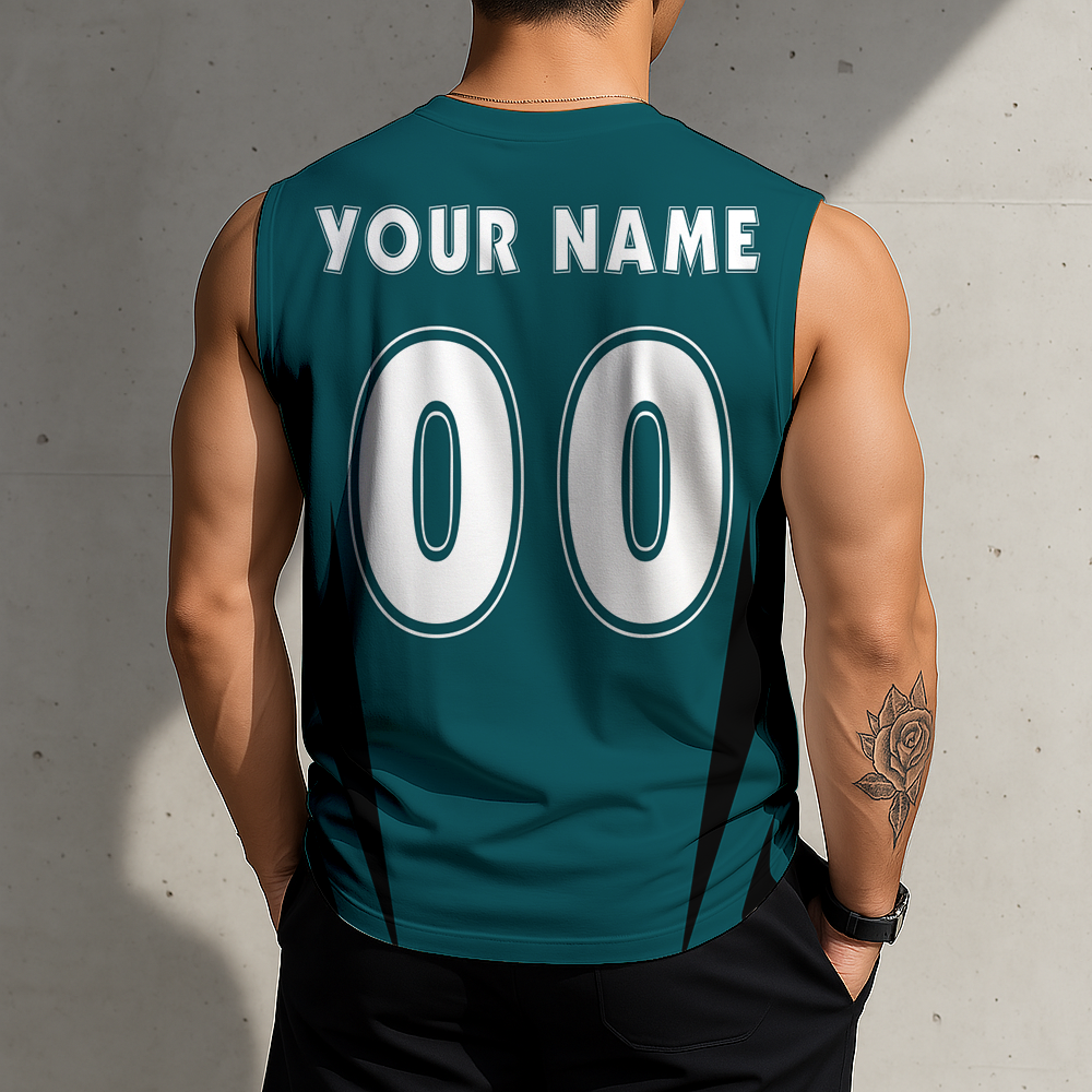 LIMITED EDITION - NEW CUSTOMIZED NFL02 PPE PHILADELPHIA EAGLES MEN'S GYM SHIRT