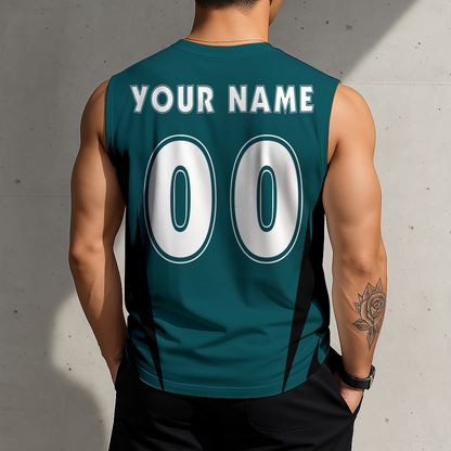 LIMITED EDITION - NEW CUSTOMIZED NFL02 PPE PHILADELPHIA EAGLES MEN'S GYM SHIRT