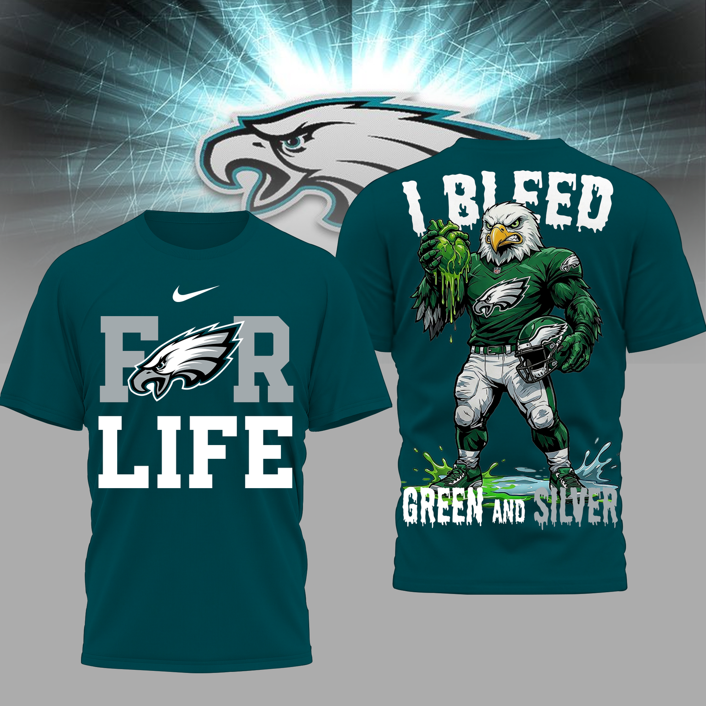 LIMITED EDITION - NEW CUSTOMIZED NFL02 PPE PP EAGLES UNISEX T-SHIRT, POLO & HOODIE