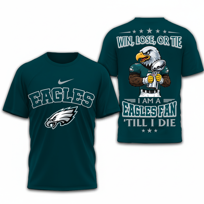 LIMITED EDITION - NEW CUSTOMIZED NFL02 PPE PHILADELPHIA EAGLES UNISEX T-SHIRT, POLO, HOODIE & JACKETS