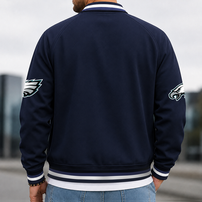 [SPECIAL OFFER] NEW CUSTOMIZED NFL02 PPE PHILADELPHIA EAGLES MEN'S CASUAL JACKET