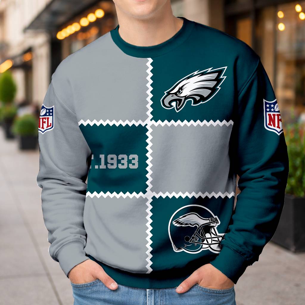 LIMITED EDITION - NEW CUSTOMIZED NFL02 PPE PHILADELPHIA EAGLES UNISEX T-SHIRT, POLO, HOODIE & JACKETS