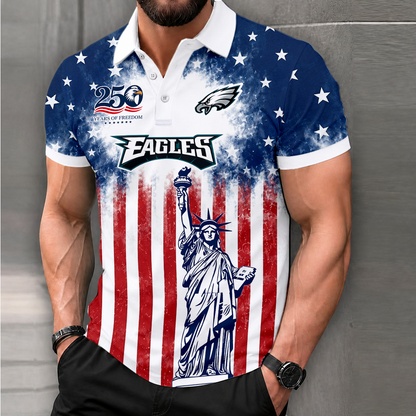 LIMITED EDITION - NEW CUSTOMIZED NFL02 PPE PHILADELPHIA EAGLES POLO SHIRT, ZIP POLO SHIRT & T-SHIRTS