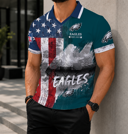 SPECIAL EDITION - NEW CUSTOMIZED NFL02 PPE PHILADELPHIA EAGLES POLO SHIRT