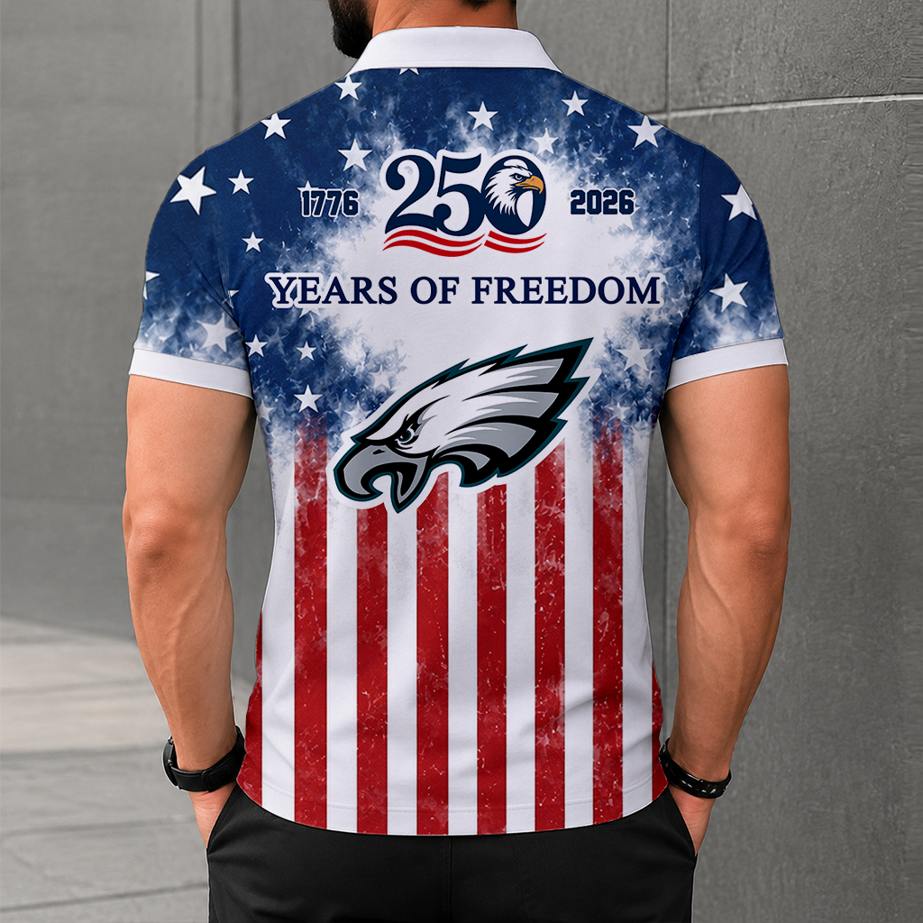 LIMITED EDITION - NEW CUSTOMIZED NFL02 PPE PHILADELPHIA EAGLES POLO SHIRT, ZIP POLO SHIRT & T-SHIRTS