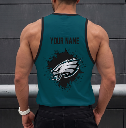 SPECIAL EDITION - NEW CUSTOMIZED NFL02 PPE PHILADELPHIA EAGLES UNISEX TANK TOP