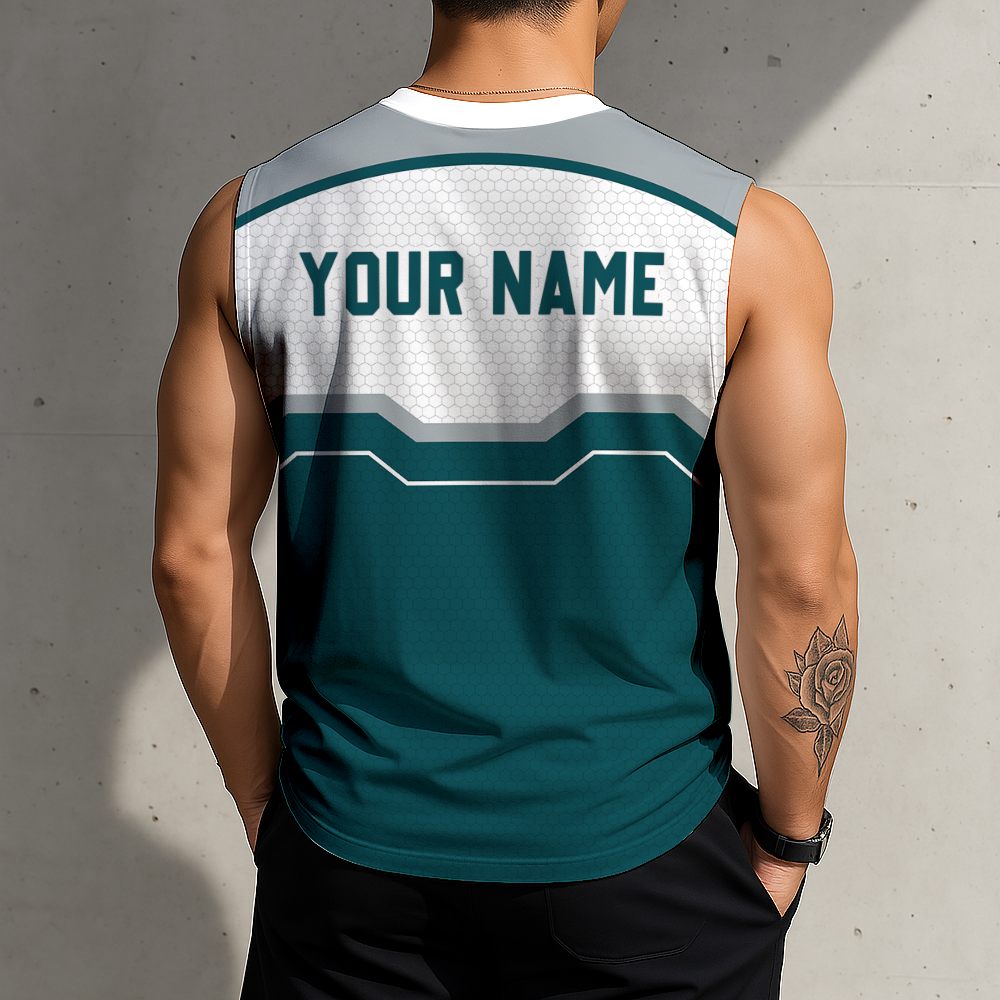 LIMITED EDITION - NEW CUSTOMIZED NFL02 PPE PHILADELPHIA EAGLES MEN'S GYM SHIRT