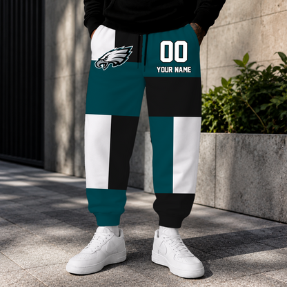 LIMITED EDITION - NEW CUSTOMIZED NFL02 PPE PHILADELPHIA EAGLES SWEATPANTS