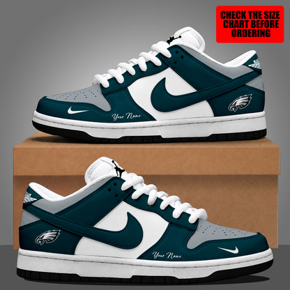 [SPECIAL OFFER] NEW CUSTOMIZED NFL02 PPE PHILADELPHIA EAGLES DUNK LOW SHOES