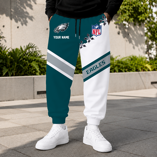 EXCLUSIVE EDITION - NEW CUSTOMIZED NFL02 PPE PHILADELPHIA EAGLES SWEATPANTS