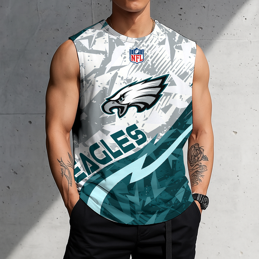 LIMITED EDITION - NEW CUSTOMIZED NFL02 PPE PHILADELPHIA EAGLES MEN'S GYM SHIRT