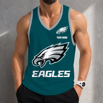 LIMITED EDITION - NEW CUSTOMIZED NFL02 PPE PHILADELPHIA EAGLES TANK TOP