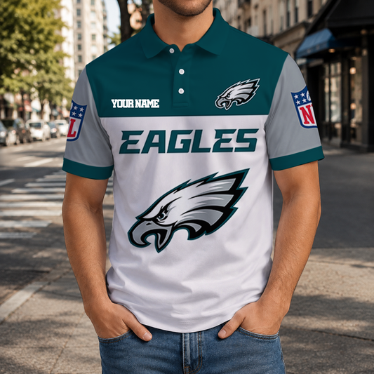 LIMITED EDITION - NEW CUSTOMIZED NFL02 PPE PHILADELPHIA EAGLES T-SHIRT, POLO SHIRT, ZIP POLO SHIRT, SWEATSHIRT, HOODIE & ZIP HOODIE
