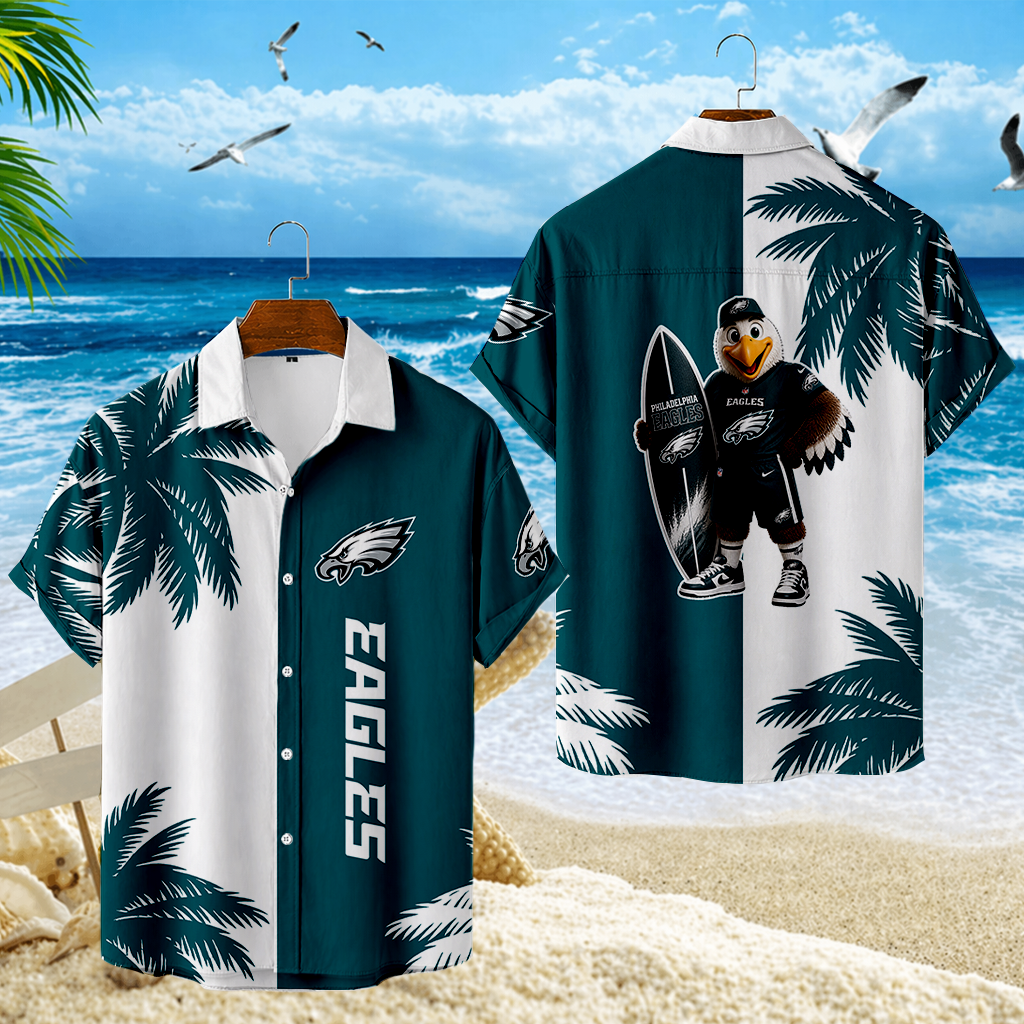 LIMITED EDITION - NEW CUSTOMIZED NFL02 PPE PHILADELPHIA EAGLES UNISEX HAWAIIAN SHIRT