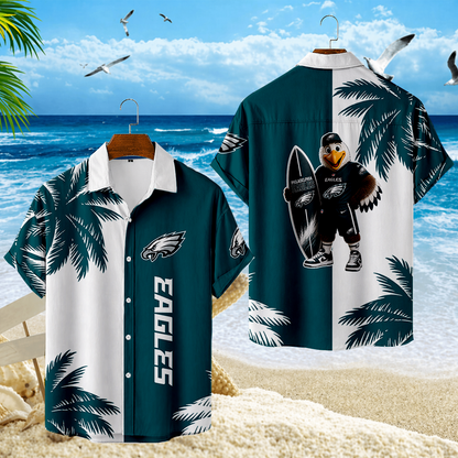 LIMITED EDITION - NEW CUSTOMIZED NFL02 PPE PHILADELPHIA EAGLES UNISEX HAWAIIAN SHIRT